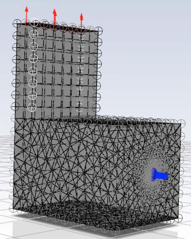 Simple furnace model mesh