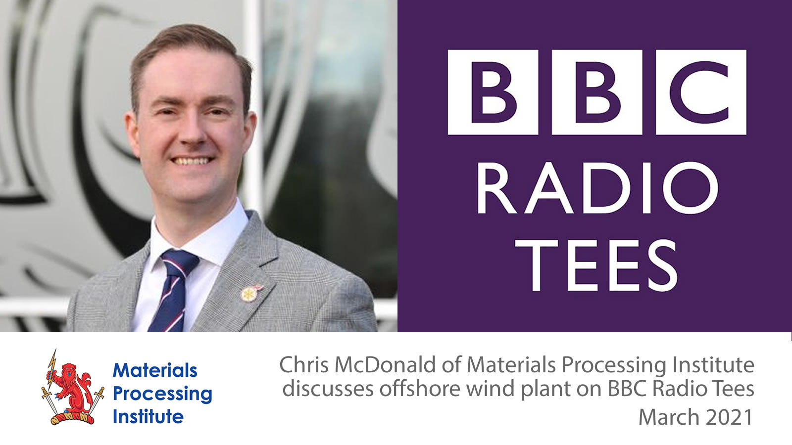 Chris McDonald discusses offshore wind plant on BBC Radio Tees - March 2021
