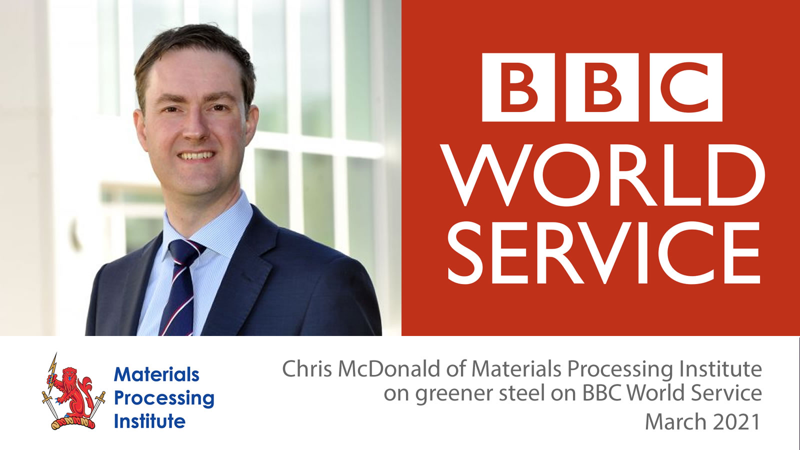 Chris McDonald discusses greener steel on BBC World Service - March 2021