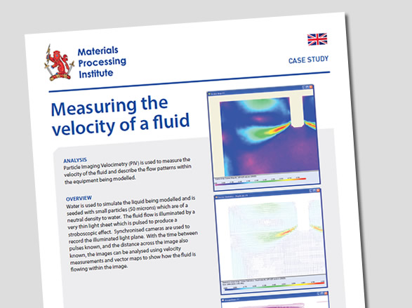 Measuring the velocity of a fluid
