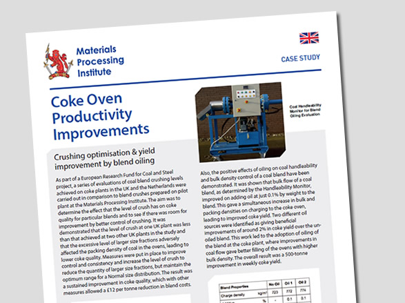 Coke Oven Productivity Improvements