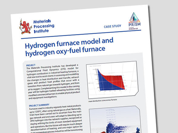 Hydrogen Furnace Model and Hydrogen Oxy-Fuel Furnace