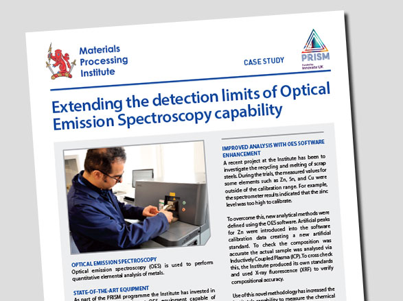 Extending the detection limits of Optical Emission Spectroscopy