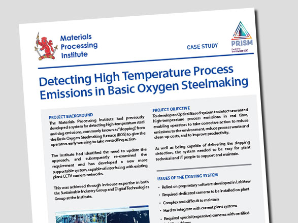 Detecting High Temperature Process Emissions in Basic Oxygen Steelmaking