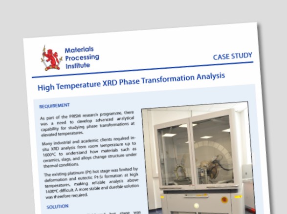 High Temperature XRD Phase Transformation Analysis