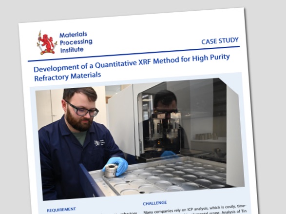 Development of a Quantitative XRF Method for High Purity Refractory Materials