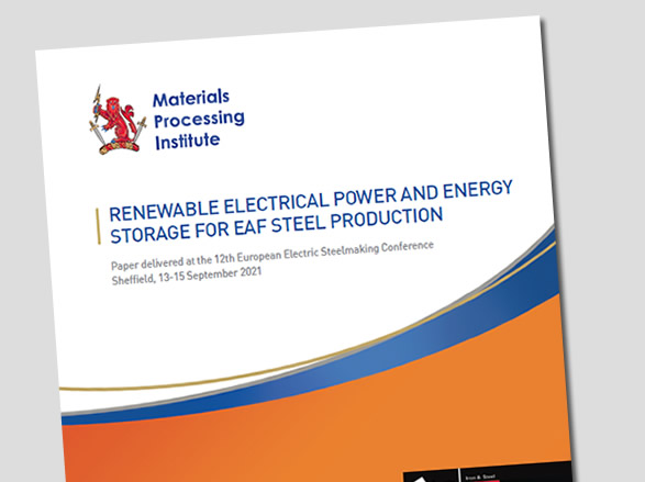 Renewable Electrical Power and Energy Storage for EAF Steel Production