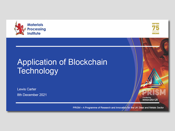 Presentation: Application of Blockchain Technology