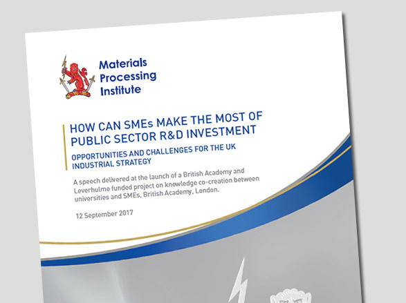 How Can SMEs Make The Most of Public Sector R&D Investment - 12 September 2017