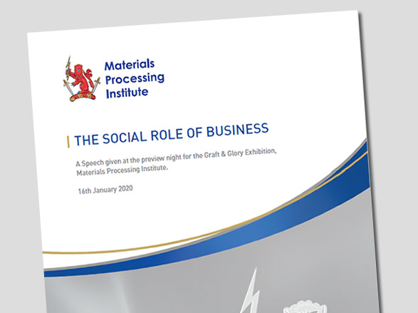 The Social Role of Business - 16 January 2020