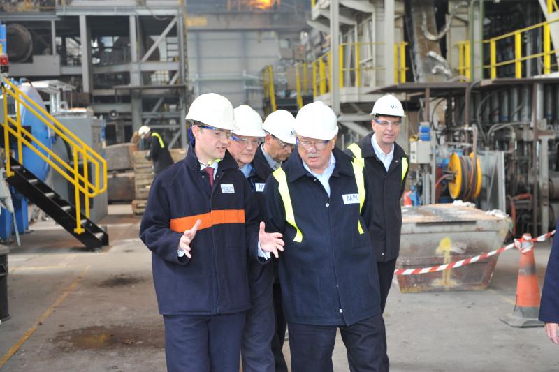 British Steel Executive Chairman visits Materials Processing Institute