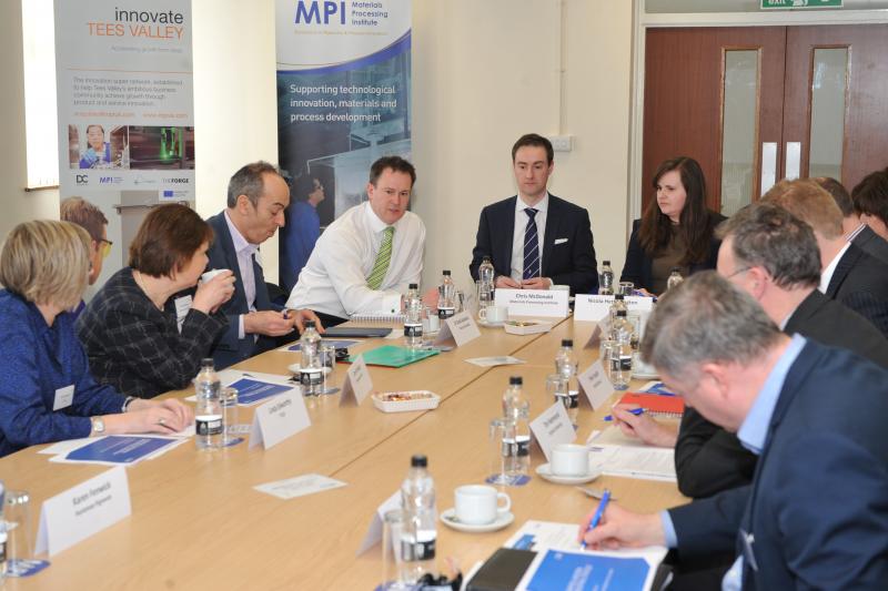 Industry professionals gather at the Materials Processing Institute for CBI roundtable
