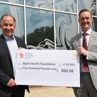 Materials Processing Institute makes charitable donation to support North East’s pandemic recovery