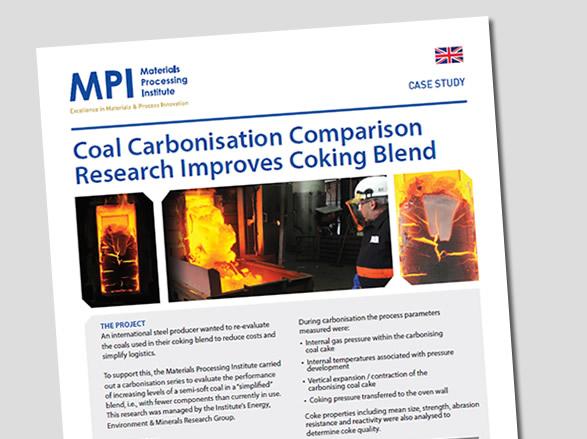 Case Study: Coal Carbonisation Comparison Research Improves Coking Blend