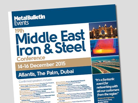 Middle East Iron & Steel Conference opens new opportunities for Materials Processing Institute