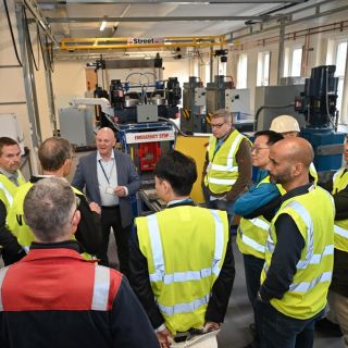 WorldSteel Technology Committee tour Green Steel Centre and get to see our new Electric Arc Furnace