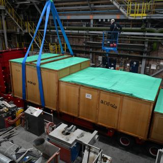 First components for new Electric Arc Furnace arrive