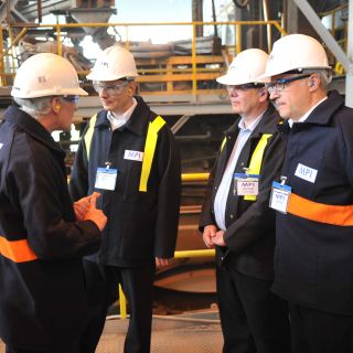 World leading steel producer pays visit to Materials Processing Institute